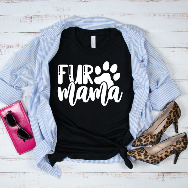 Fur Mama Paw Print T-shirt