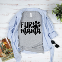 Fur Mama Paw Print T-shirt