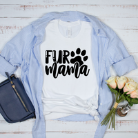 Fur Mama Paw Print T-shirt